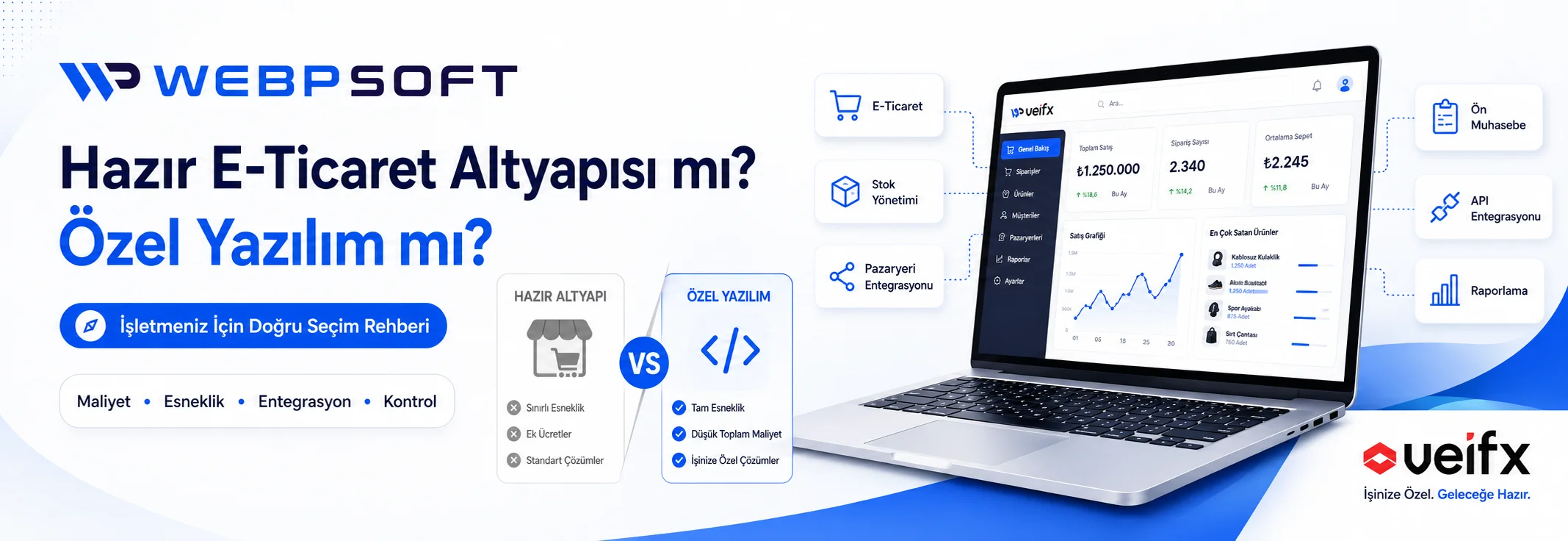 Hazır E-Ticaret Altyapısı mı Özel Yazılım mı? | Webpsoft Yazılım