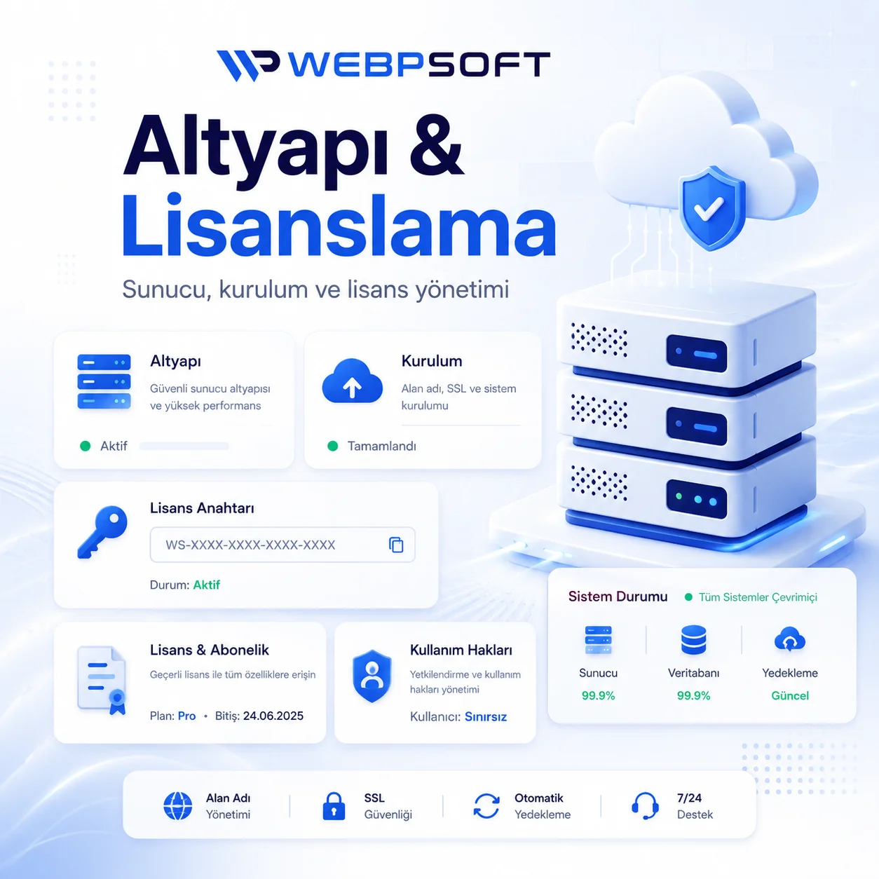 Altyapı ve Lisanslama